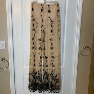 Light pink mesh pants